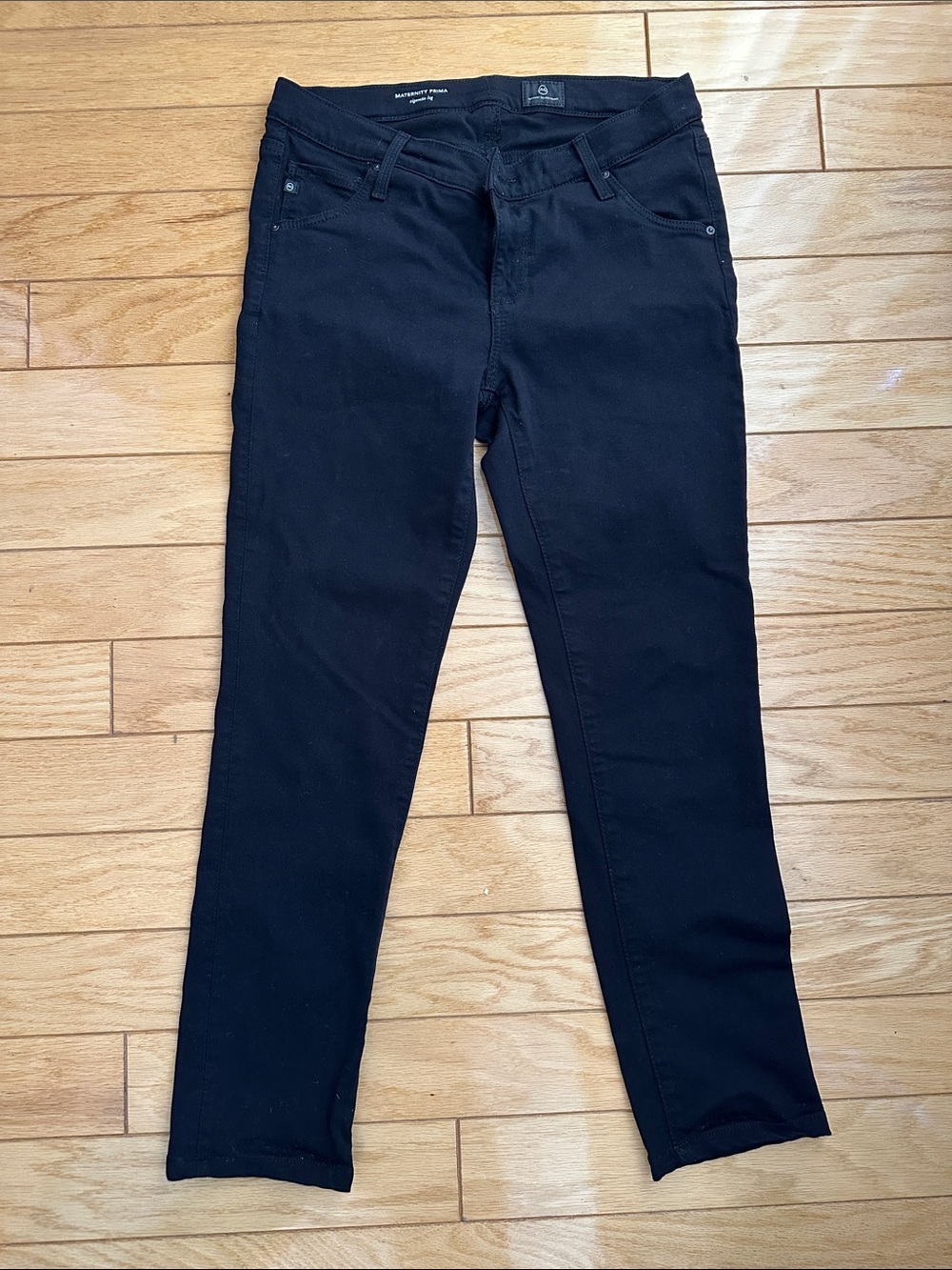 Ag Adriano Goldschmied Petite Maternity Black Skinny Jeans